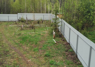 Забор из профнастила 145 метров